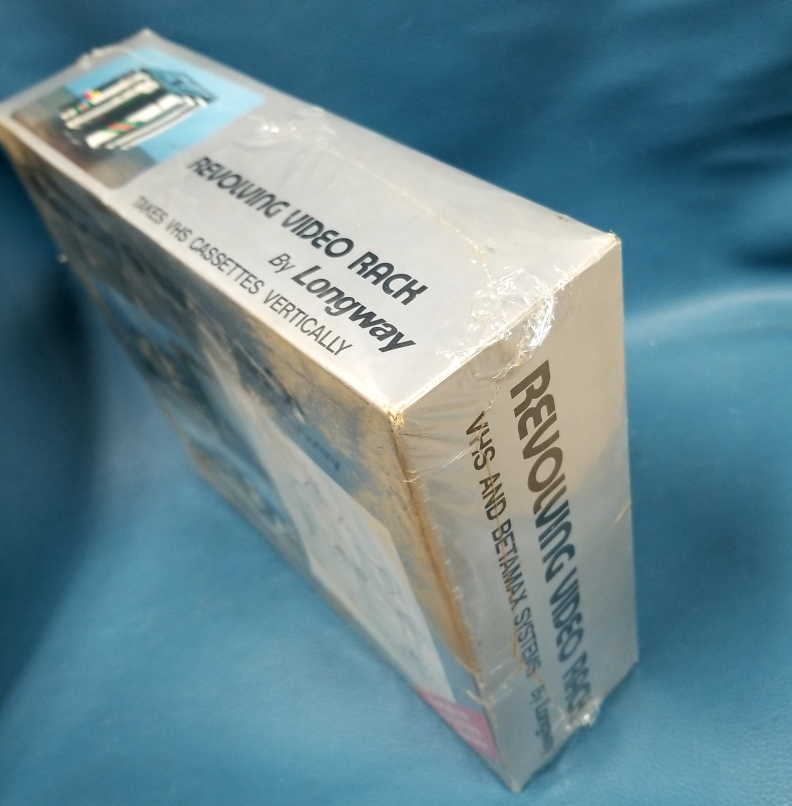 New VTG NOS Longway Revolving Video Rack for VHS + Betamax Tapes #108 Hong Kong
