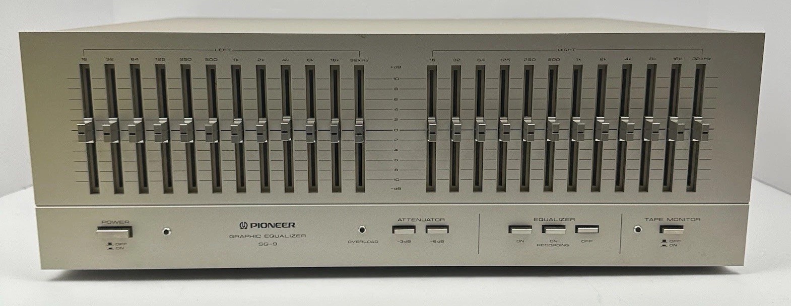 Pioneer SG-9 Stereo Graphic Equalizer 12-Band EQ Japan Audio TESTED
