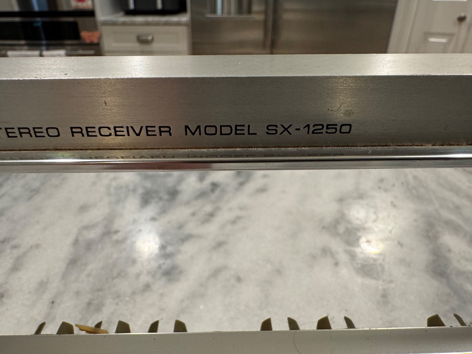 PIONEER SX-1250 PARTS OR REPAIR Faceplate No Glass Bent See Imagines Description