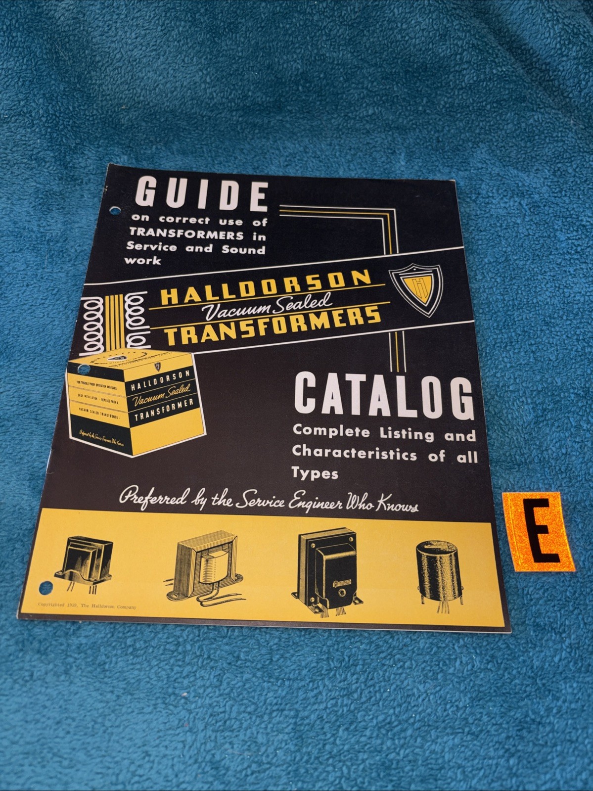 1939 HALDORSON Transformer Components Catalog Circuits Filters AMPLIFIER KITS #E