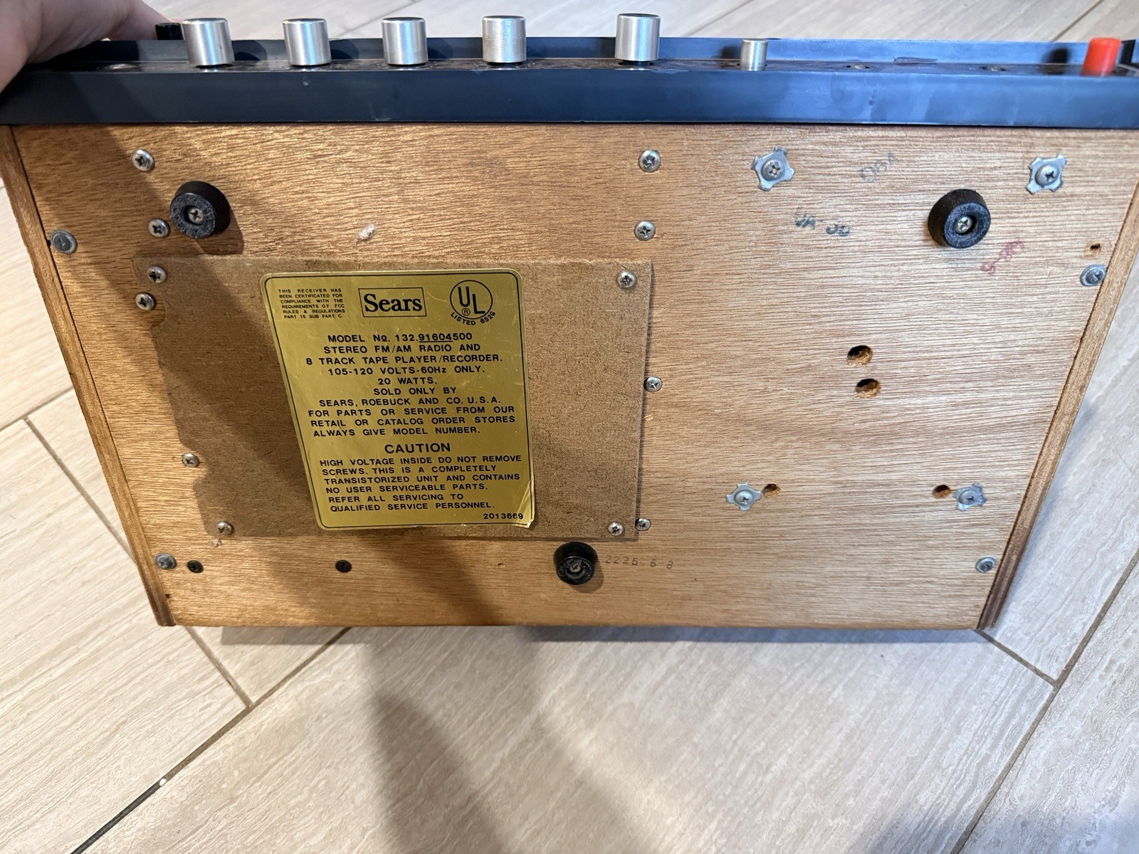 Vintage Sears Solid State AM/FM Stereo 8-Track Player & Recorder