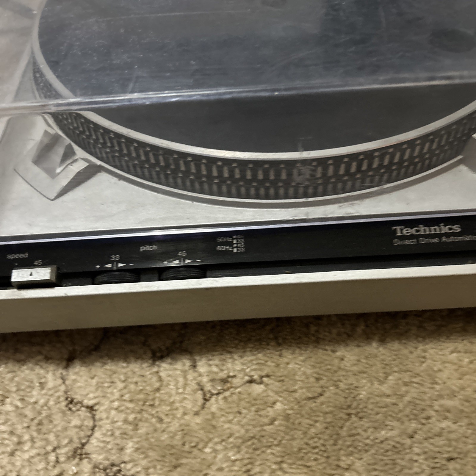 Vintage TECHNICS SL-3200 Direct Drive Automatic Turntable System As Is