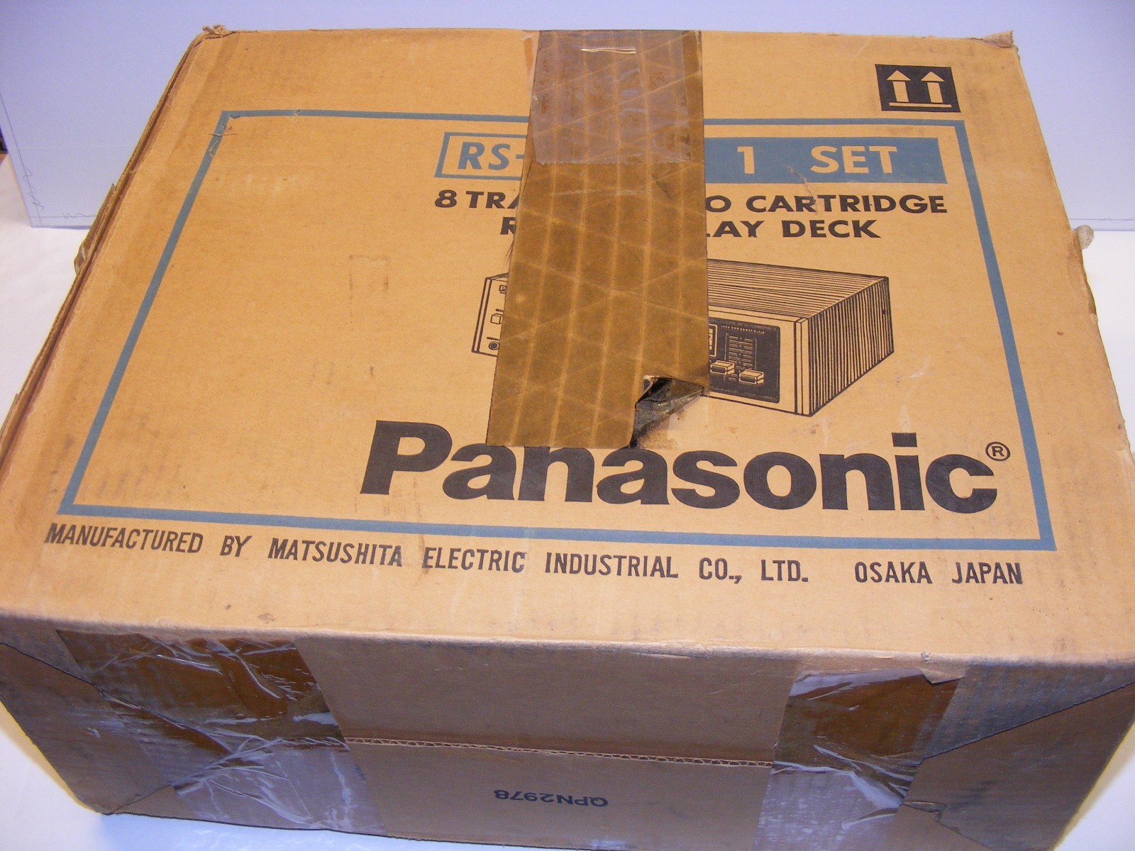 Vintage Panasonic 8 Track RS-805US Stereo Play Record Deck SHIP BOX & WOOD CASE