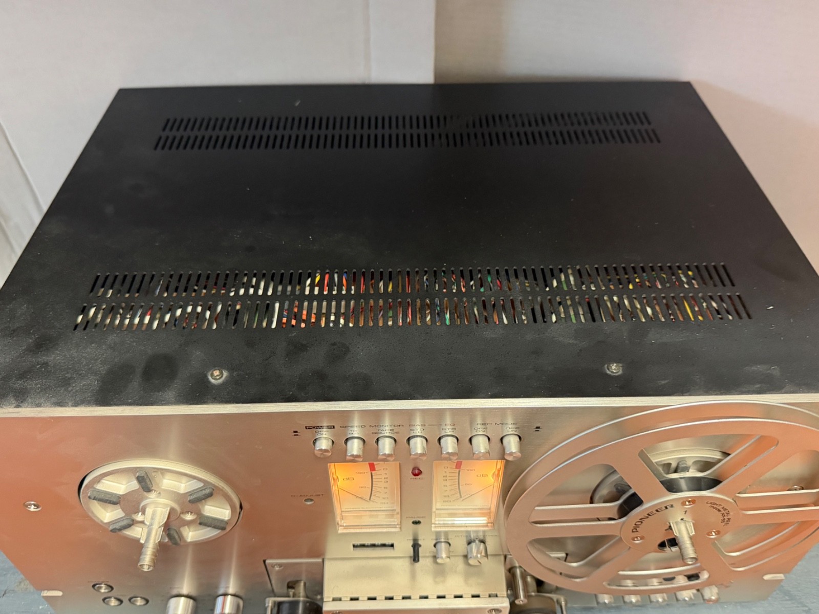 Vtg PIONEER RT-707 7″ Reel-to-Reel Tape Deck Silver Face TESTED WORKING