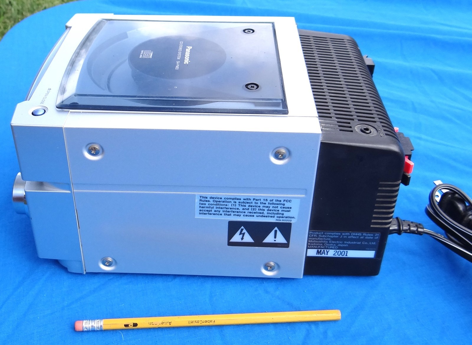 Panasonic AM/FM CD Stereo System SA-PM03 Cleaned/Inspected/TESTED Works Perfect