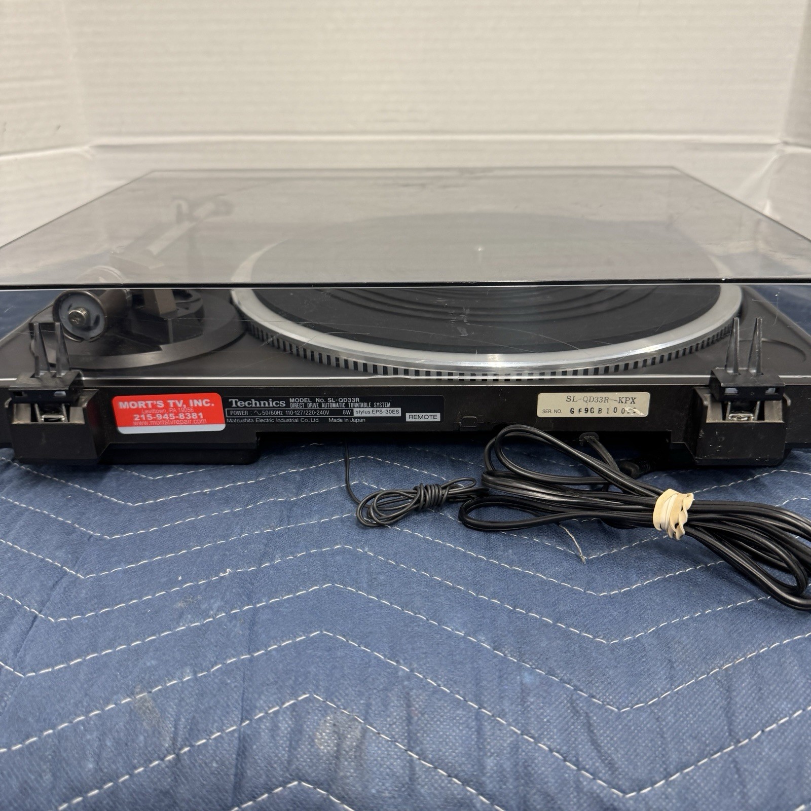 TECHNICS SL-QD33R DIRECT DRIVE AUTOMATIC TURNTABLE – NEW STYLUS – SERVICED