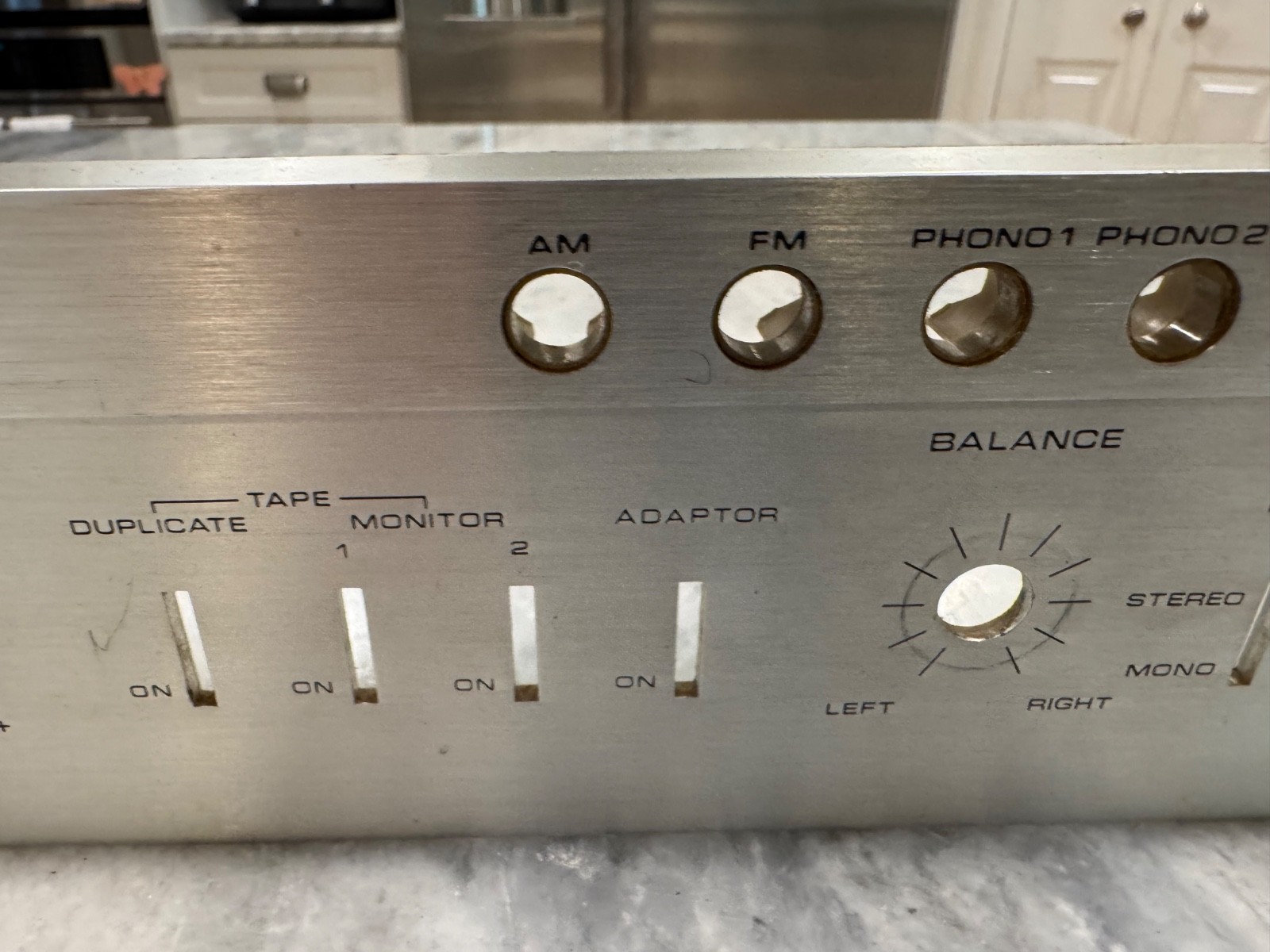 PIONEER SX-1250 PARTS OR REPAIR Faceplate No Glass Bent See Imagines Description