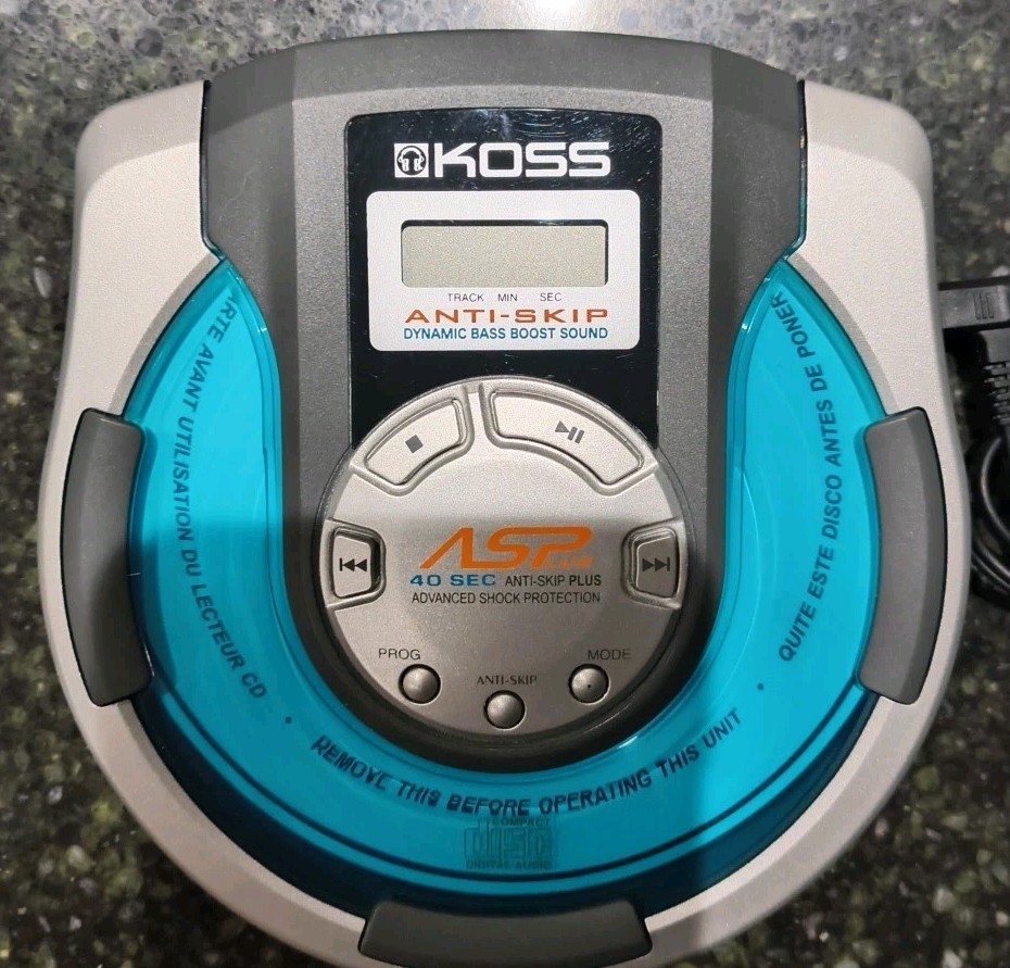 KOSS Car AM/FM Stereo Cassette Player +Integrated Portable CD Player K-05269PCD