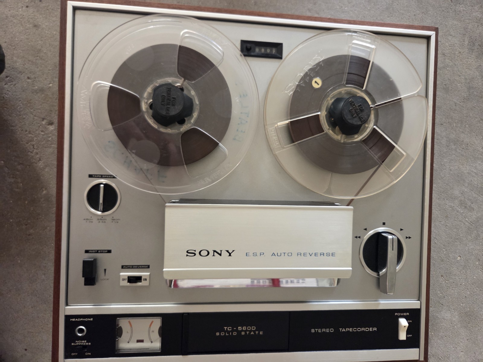 Vintage Sony ESP Auto Reverse TC 560D Reel-to-Reel Reel to Reel Tape Player READ