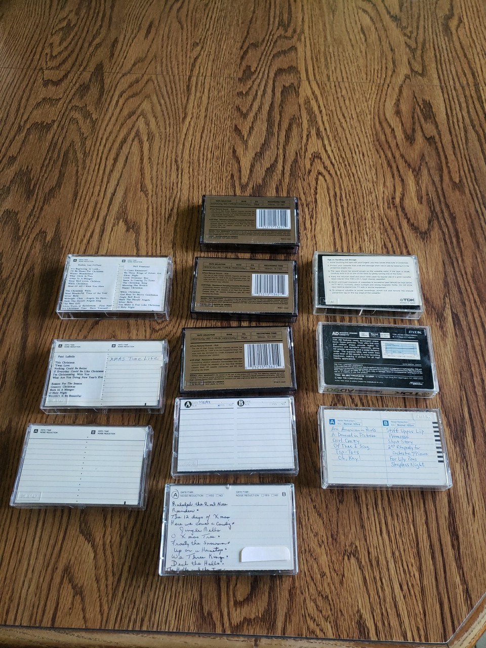 Lot Of 11 Gently Used Blank Cassette Tapes Maxell XLII, TDK AD90, TDK D90 VGC