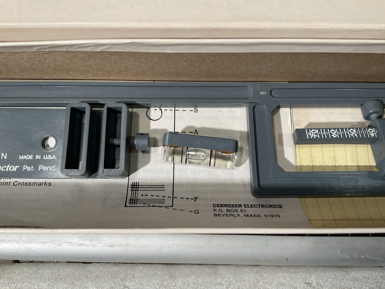 MINT Soundtraktor By Dennesen Turntable Cartridge Alignment Protractor