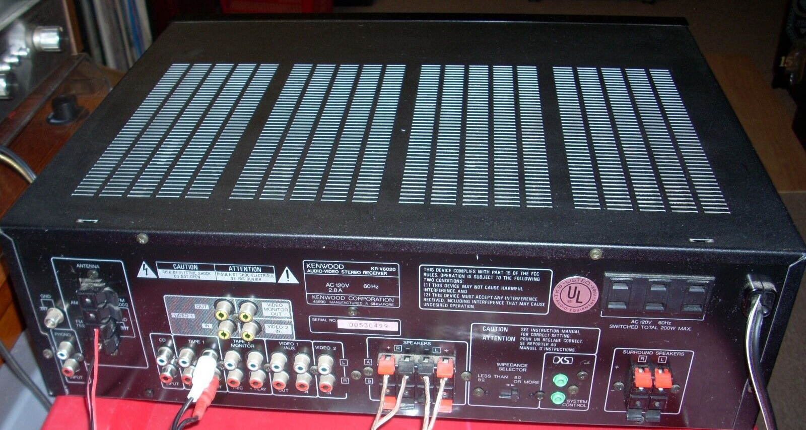 KENWOOD KR-V6020 audio video stereo receiver
