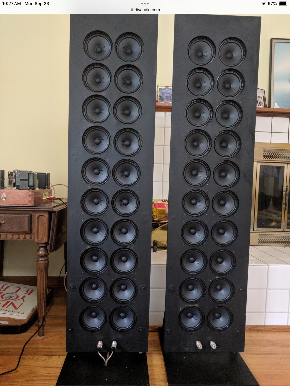 NOS 4″ Full Range Speakers 10-1054LA/XCN (Parts Express) Open Baffle Project DIY