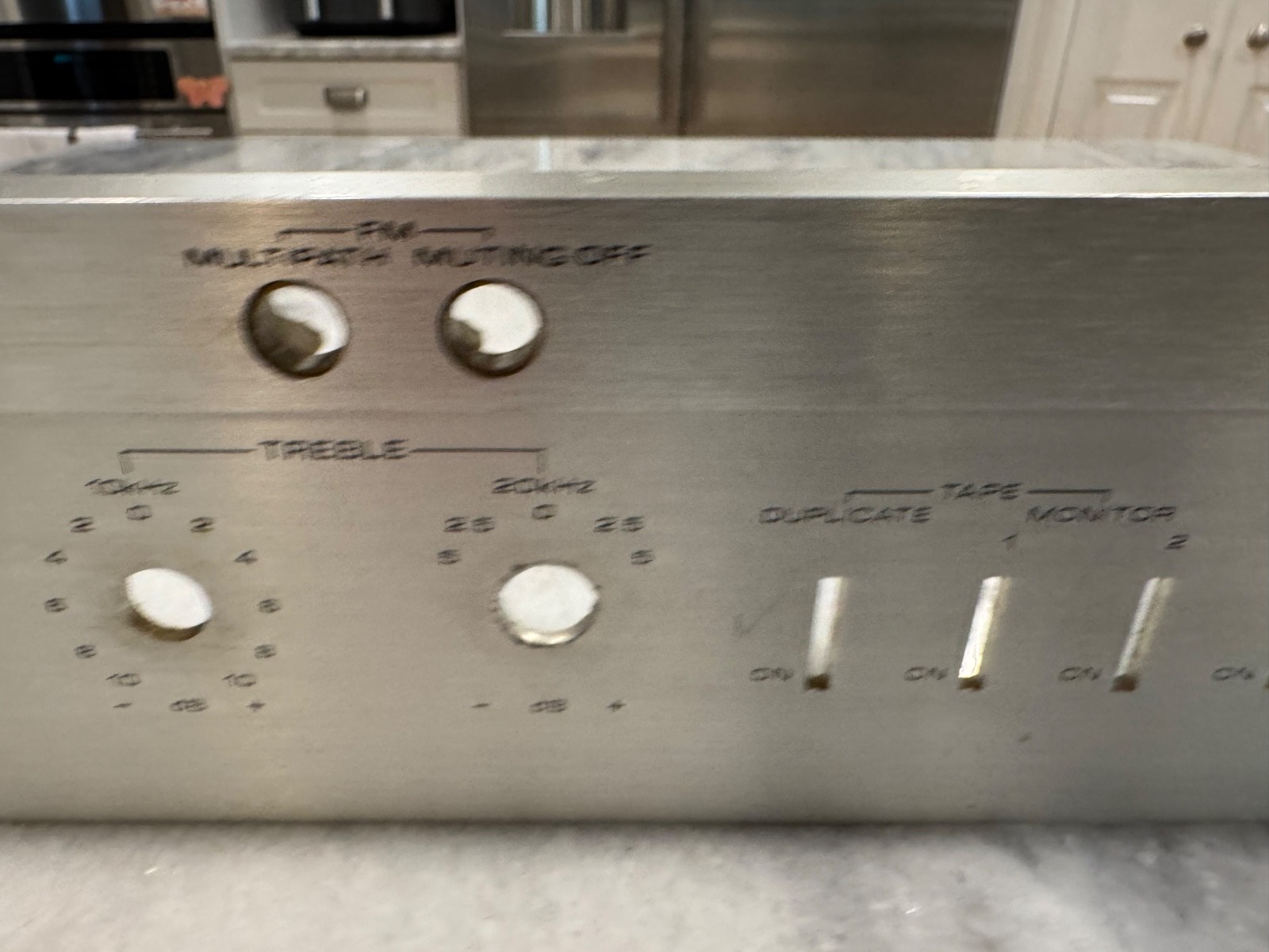 PIONEER SX-1250 PARTS OR REPAIR Faceplate No Glass Bent See Imagines Description