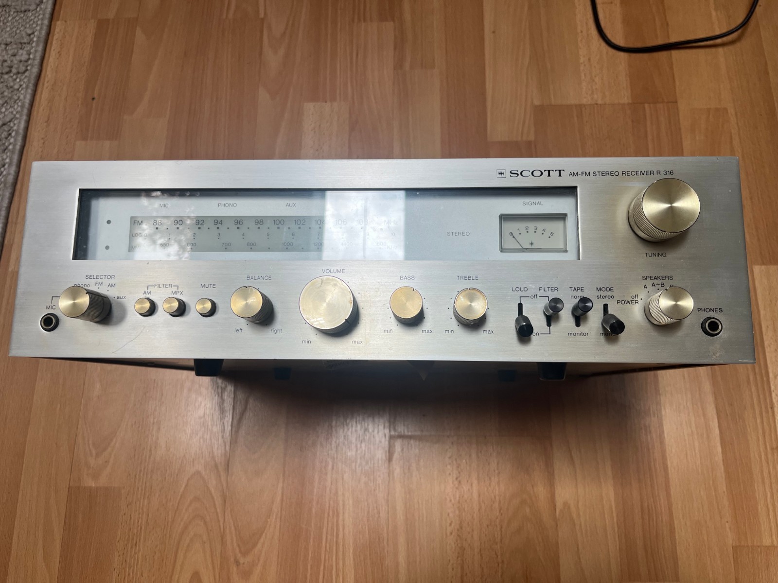 Scott AM/FM Stereo Receiver Model 316