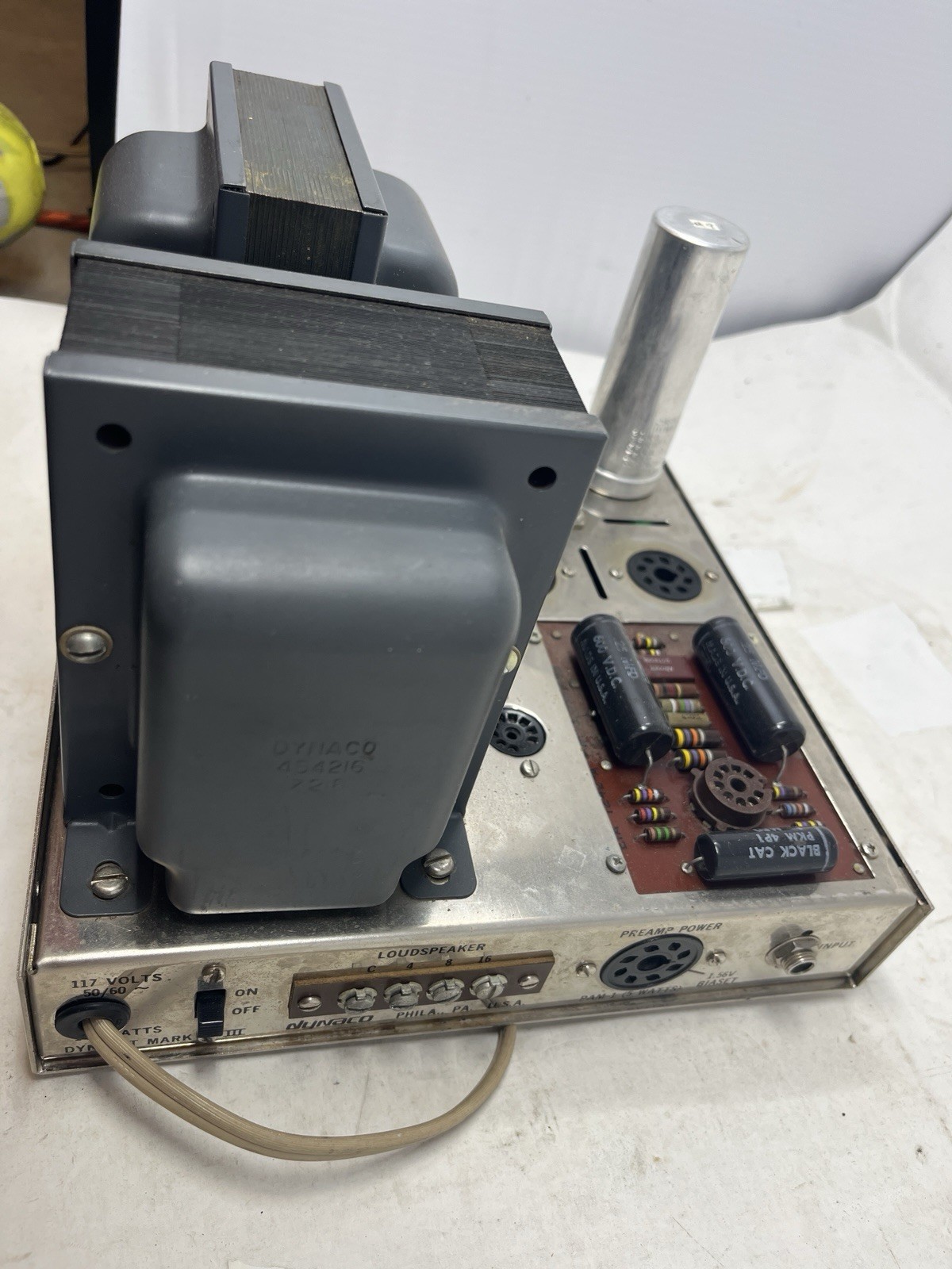 Vintage Dynaco Mark III Tube Mono Power Amplifier Powers On
