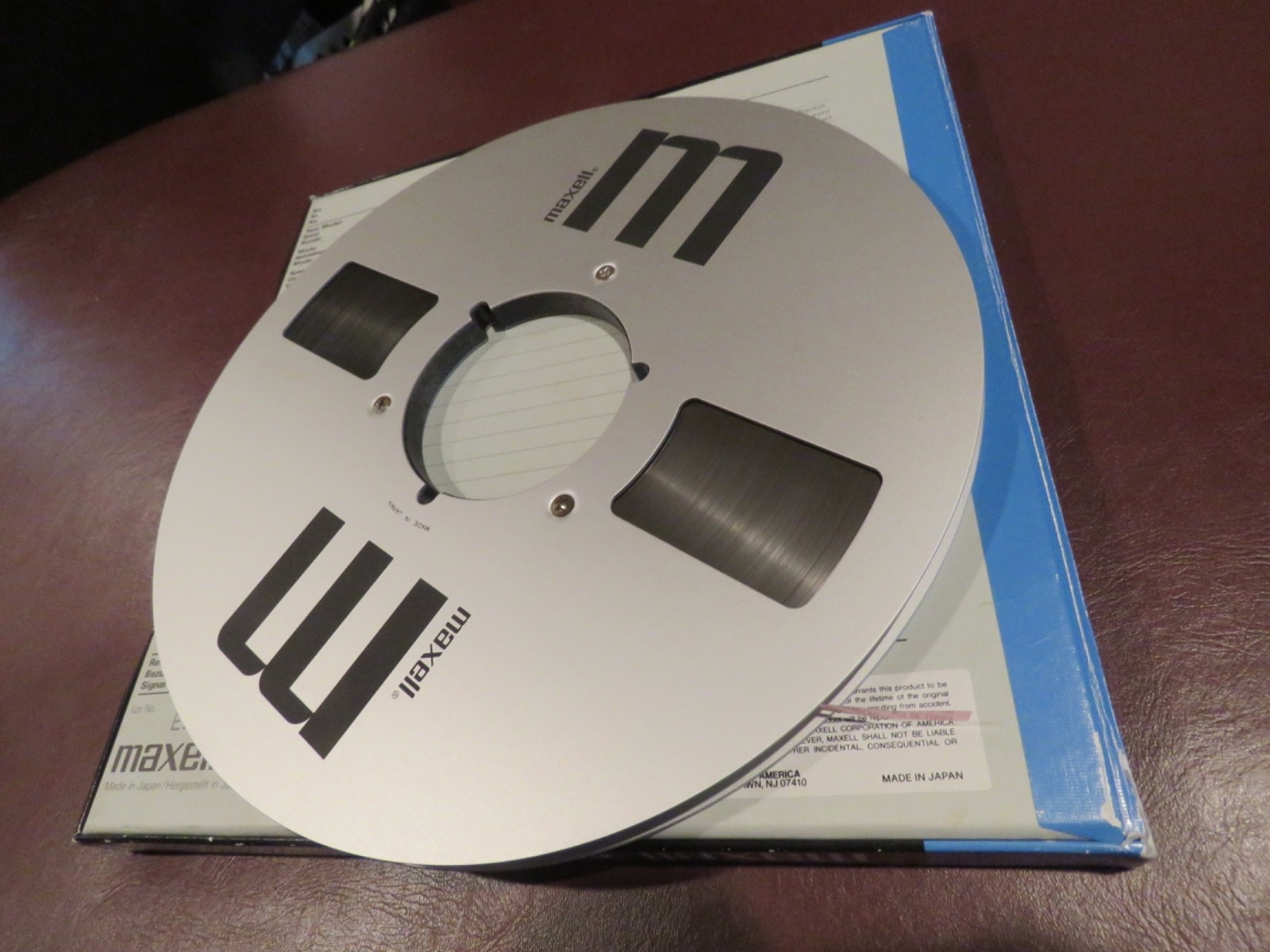 MAXELL 35-180 UD REEL TO REEL Tape 10.5″ METAL REEL