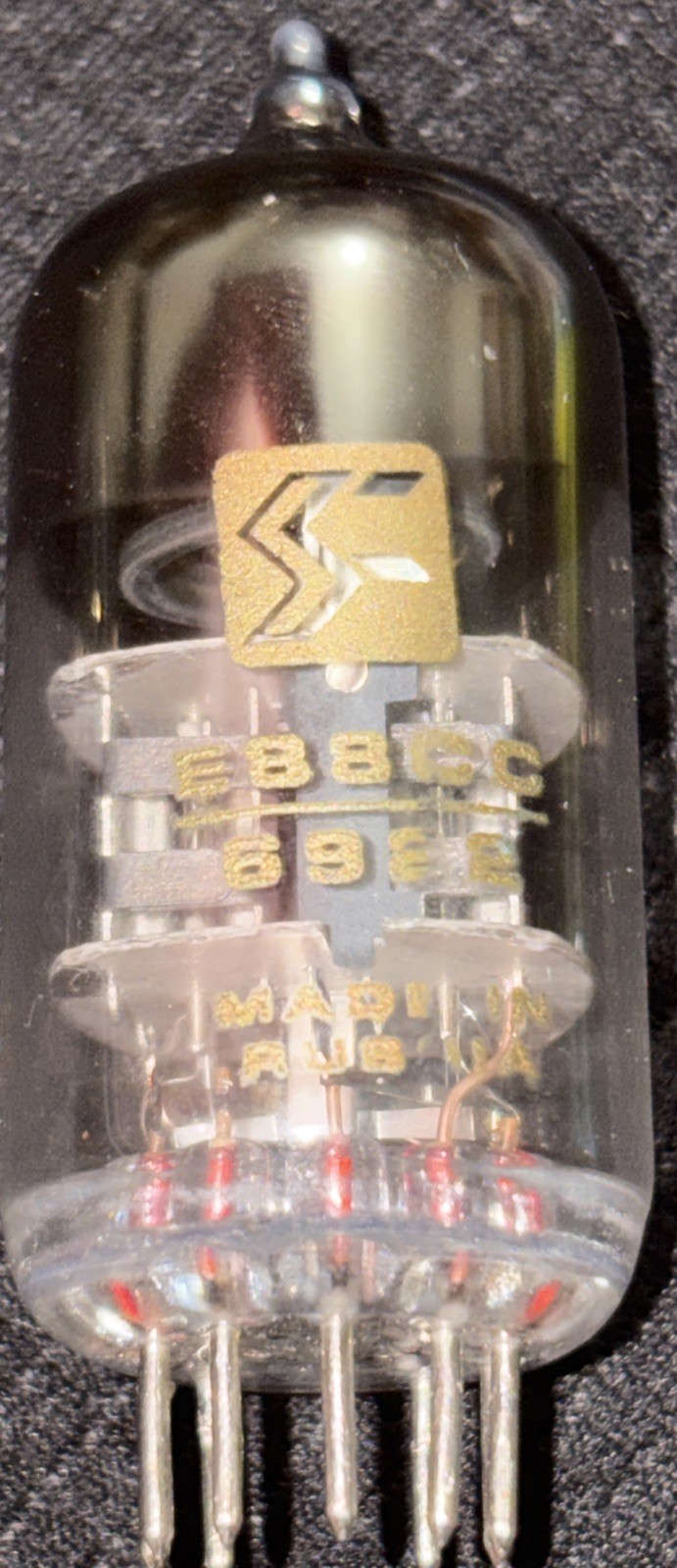 E88CC/6922 Rare Sonic Frontiers Label Reflector Russian Sovtek Made Preamp Tube