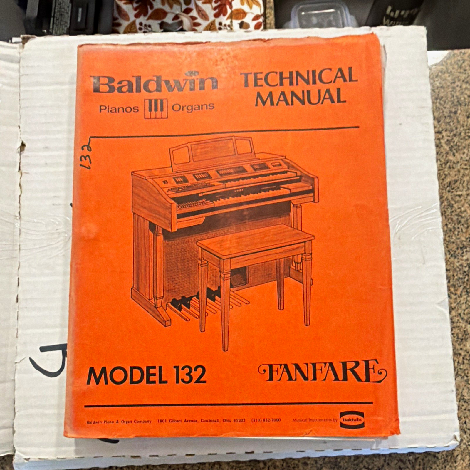 Baldwin Pianos & Organs Fanfare Model 132 Technical Manual w/ Schematics