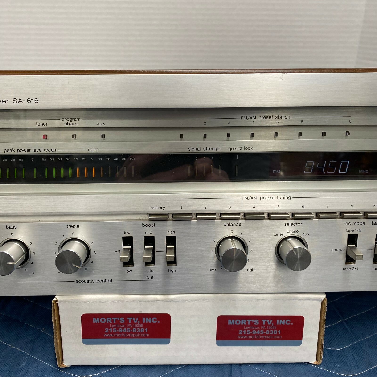 TECHNICS SA-616 VINTAGE AM/FM STEREO RECEIVER – SERVICED – CLEANED – TESTED
