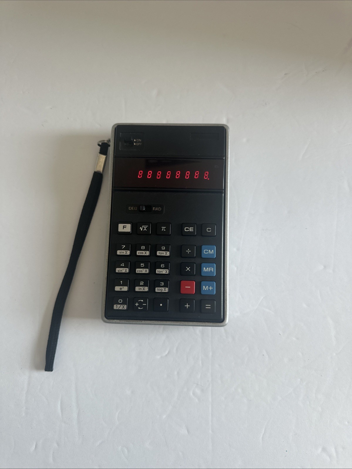 Vtg Sharp Model PC-1801 Calculator Red LED Made in Japan 70’s With Case