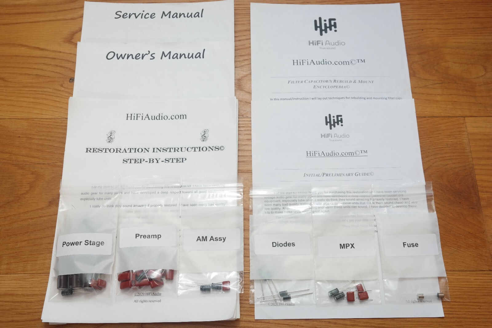 McIntosh MX112 tuner restoration recap repair service rebuild kit capacitor