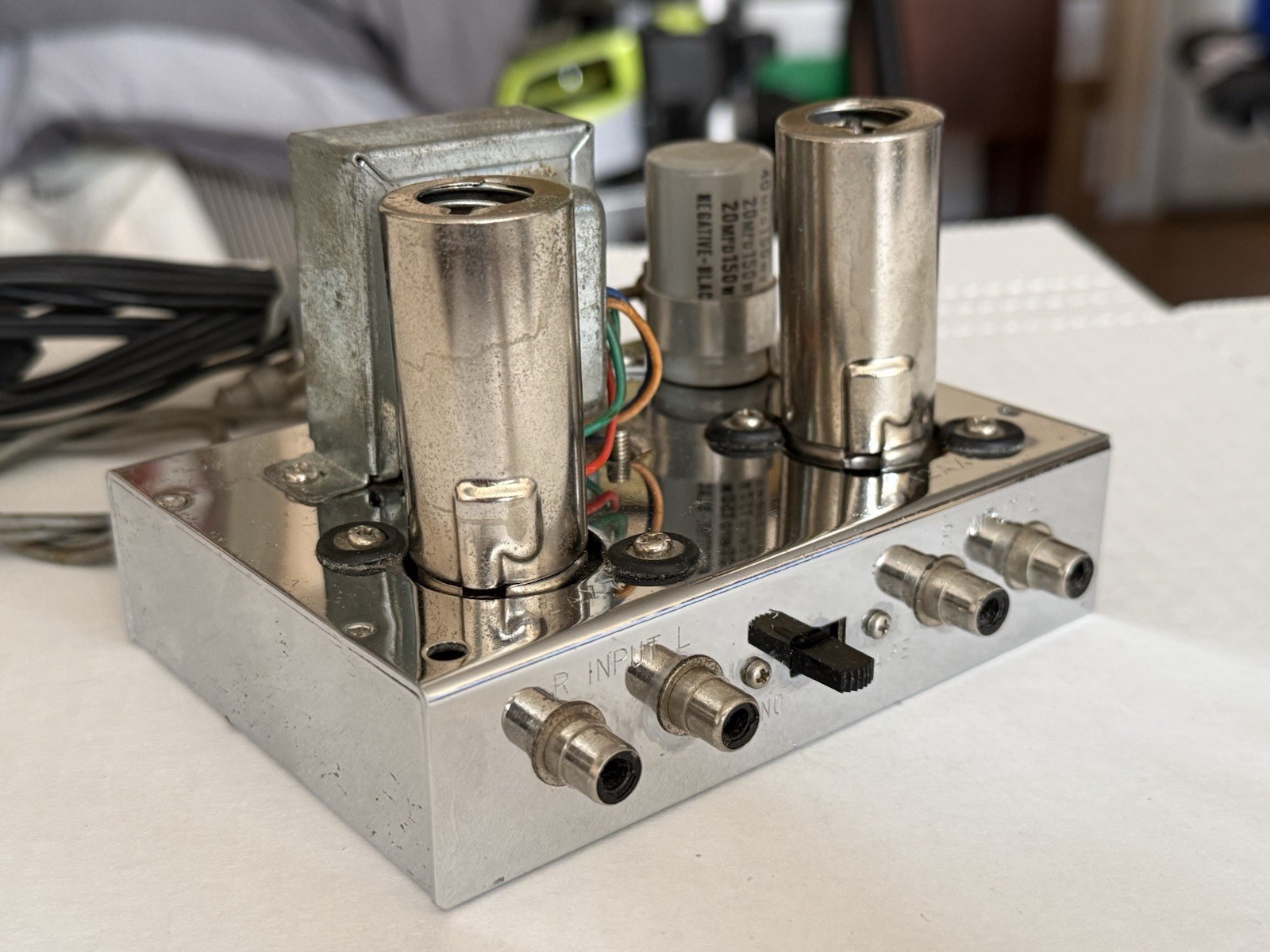 Olson AM-221 Tube Stereo Phono Pre Amplifier PreAmp. Tested And Working.