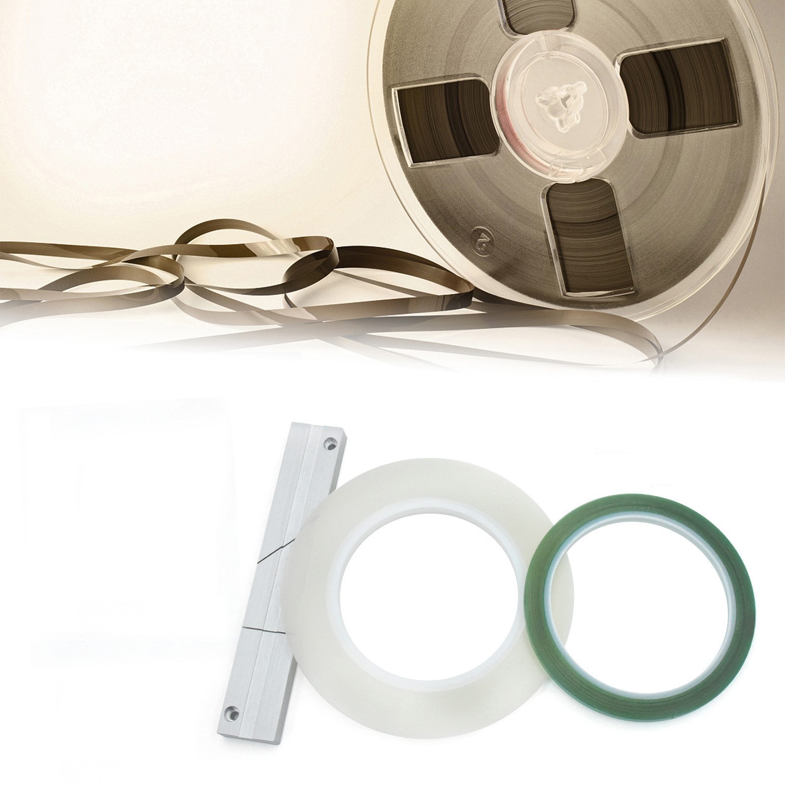 1/4″ Reel to Reel Tape Splicing Block Aluminum Splice Editing Tool Kit