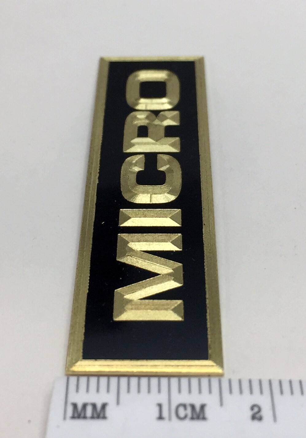 Custom Engraved Solid Brass Micro Seiki Turntable Badge