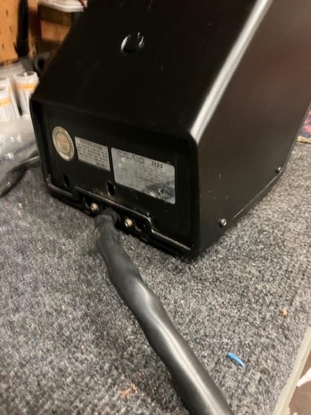 8 TRACK CRAIG PLAYER WITH FM FLOOR MOUNT NICE SERVICED VIDEO