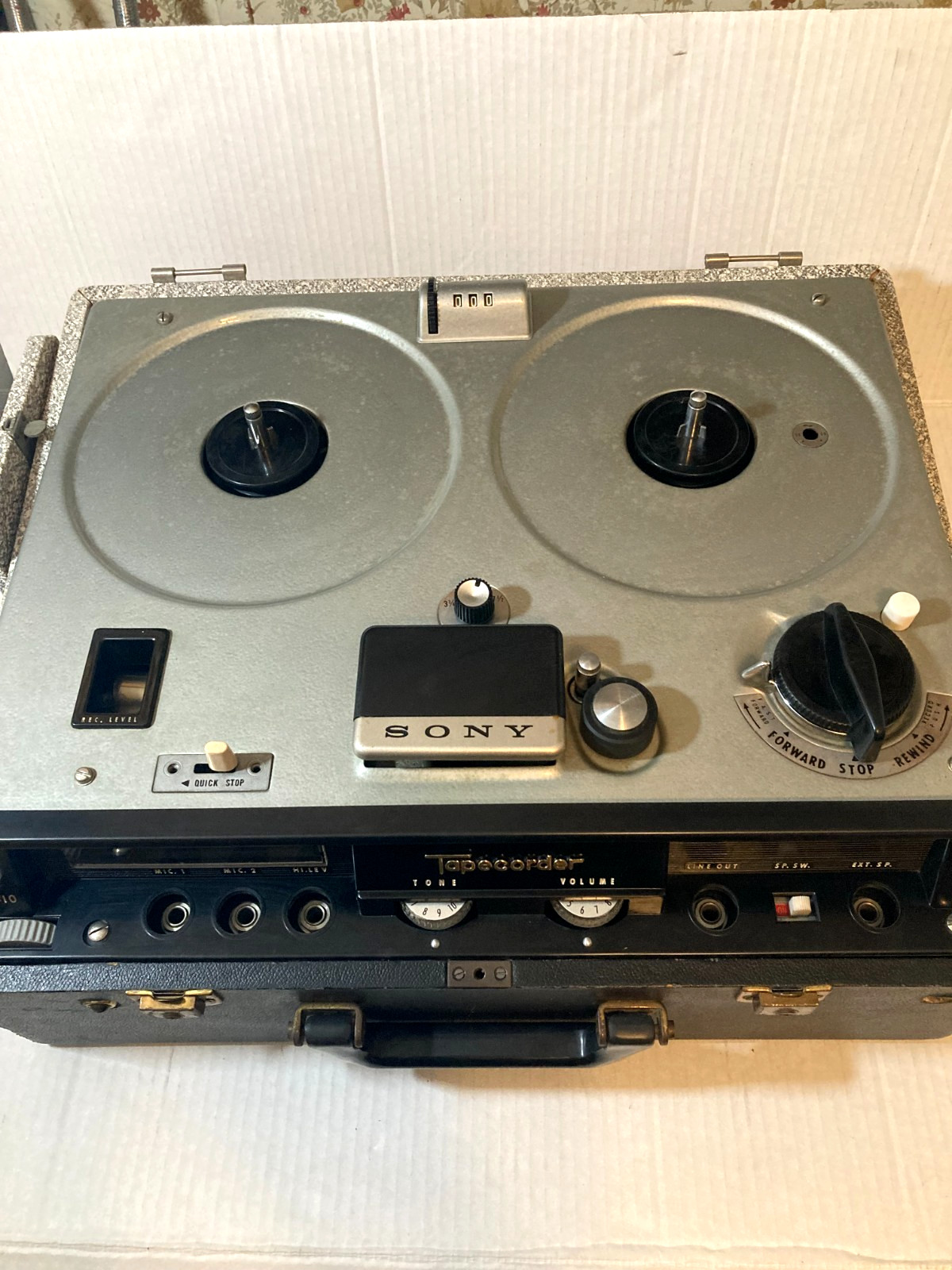 Vintage Sony 60’s Tapecorder Reel-To-Reel Portable Tape Recorder# 362 VGC
