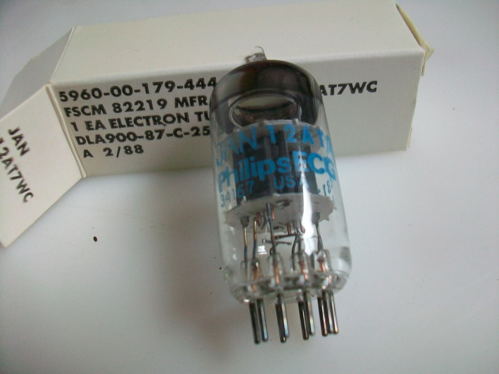PHILIPS JAN 12AT7WC TUBE NSN 5960-00-179-4446