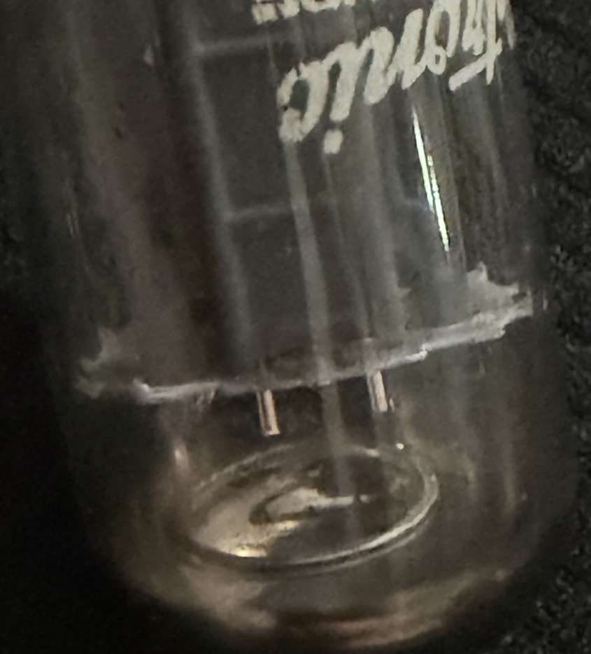 12BH7 GE Halo Getter Long Pewter Plates Tube Balanced Triodes Tests NOS NIB Rare