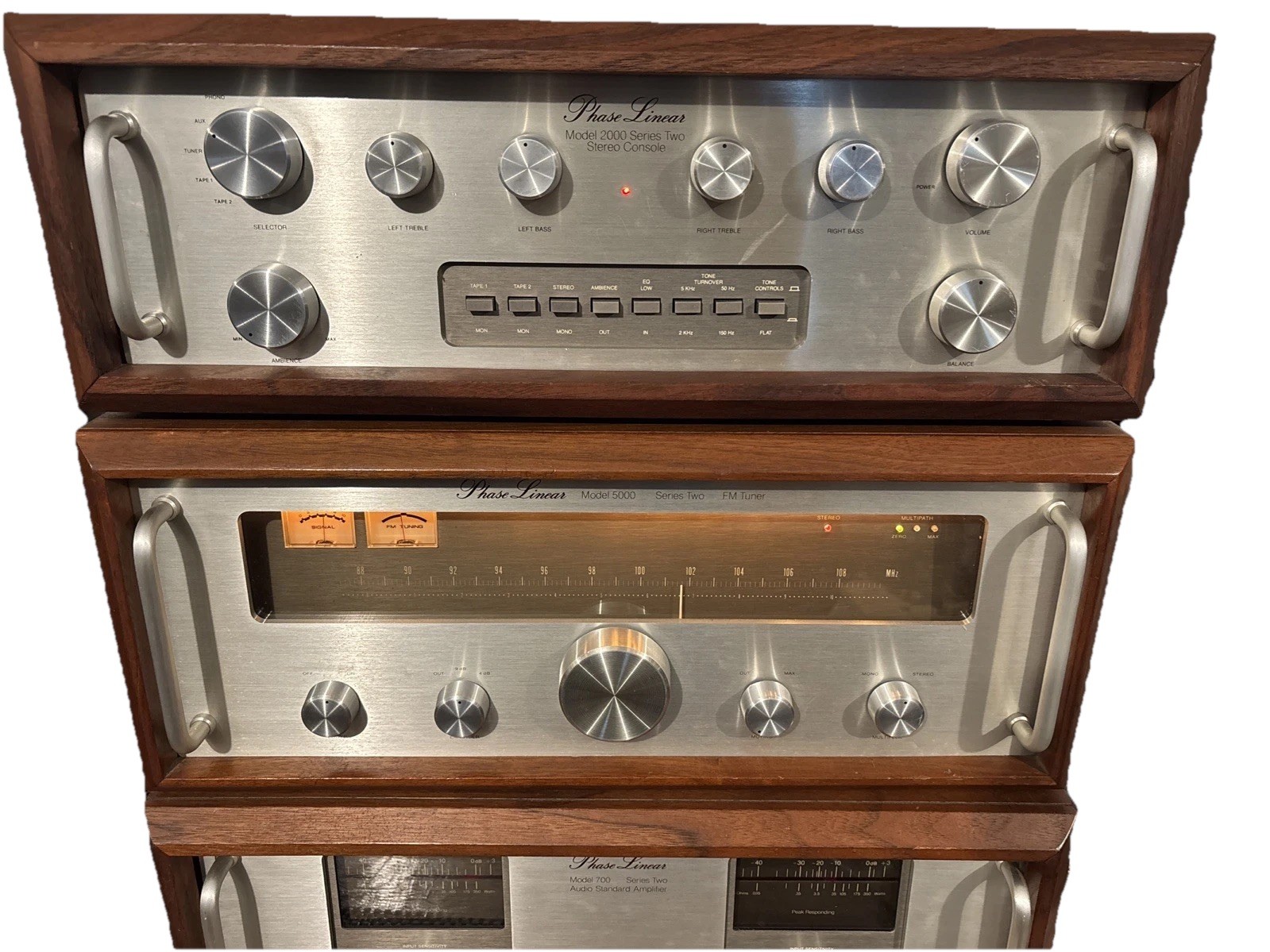 Phase Linear Series II System – 2000Preamp 5000 Tuner 700 Series 2 Power Amp