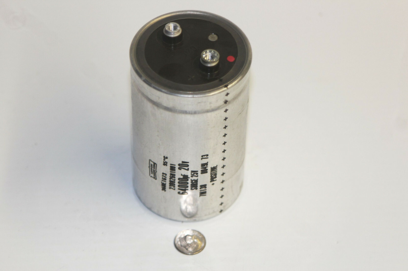 Vintage Nippon 64000uf 20vdc +95 Can Capacitor 2.5″ – 500w Power Supply Motorola