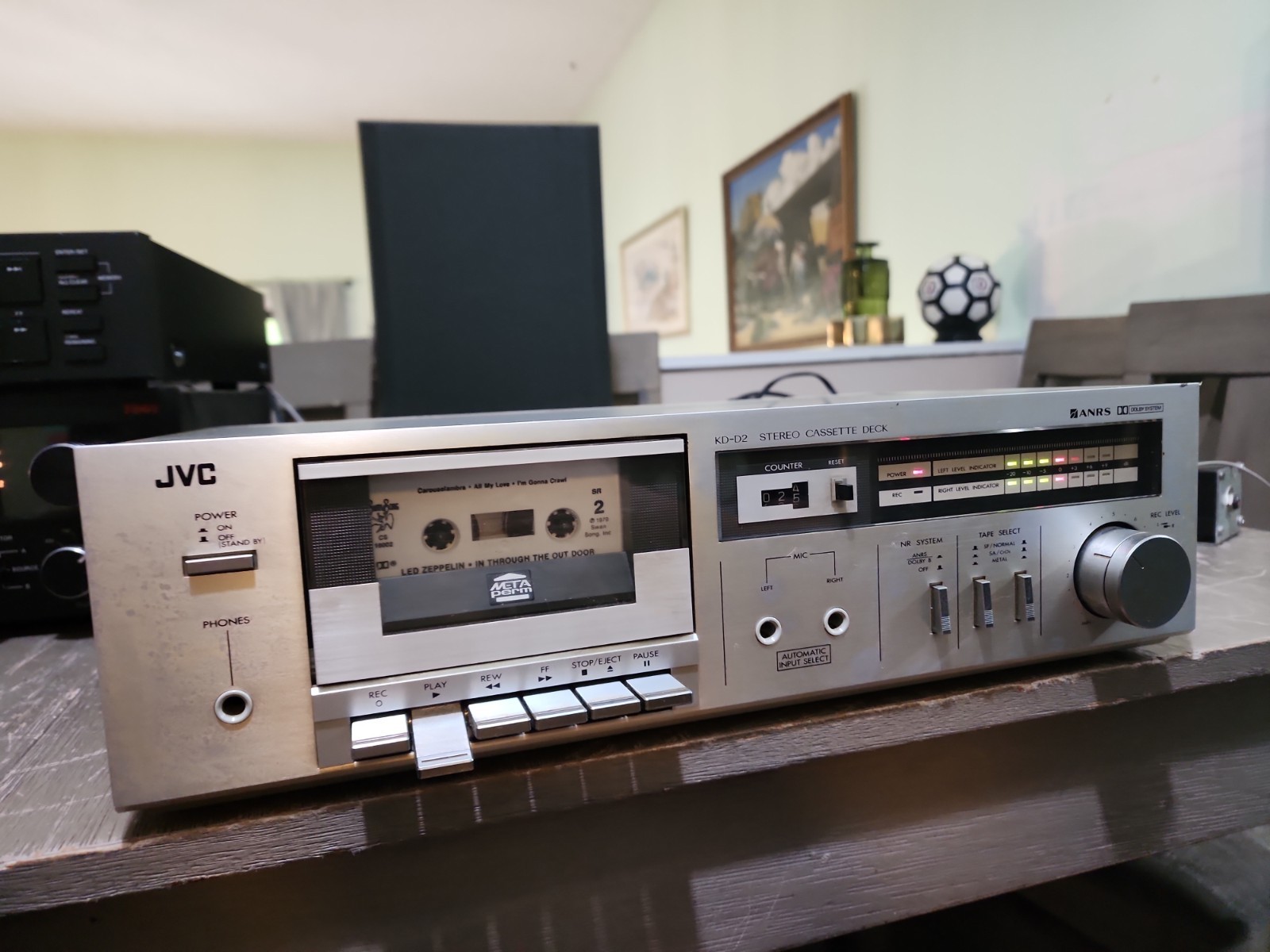 JVC KD-D2 Stereo Cassette Deck- Tested Working