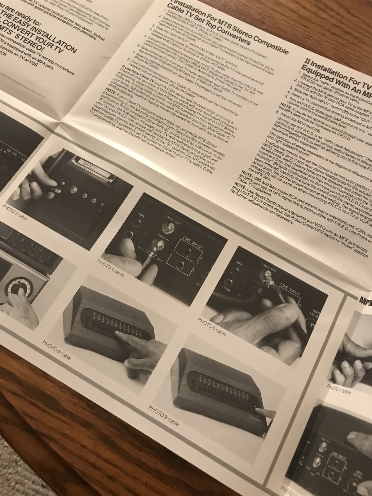 recoton f.r.e.d. 3 manual installation instructions 80s 1986