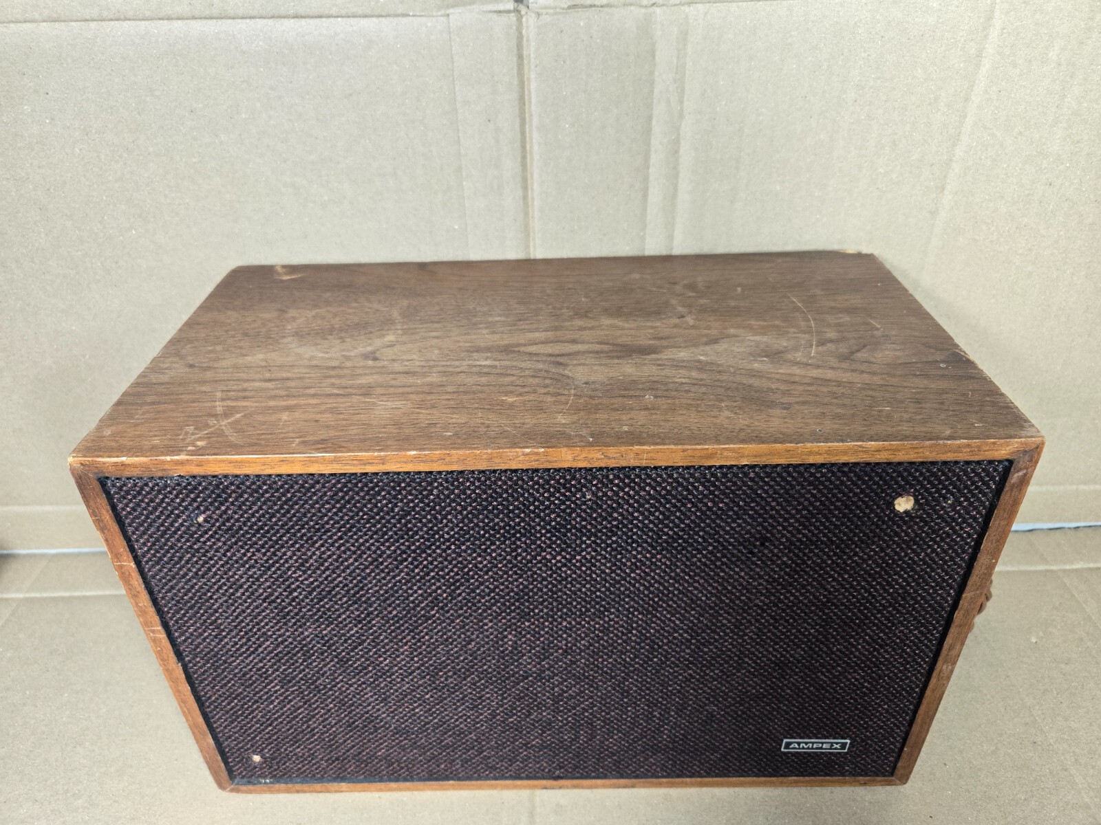 Vintage Ampex Model 516 Two-Way Bookshelf Speaker Tested Working Well!