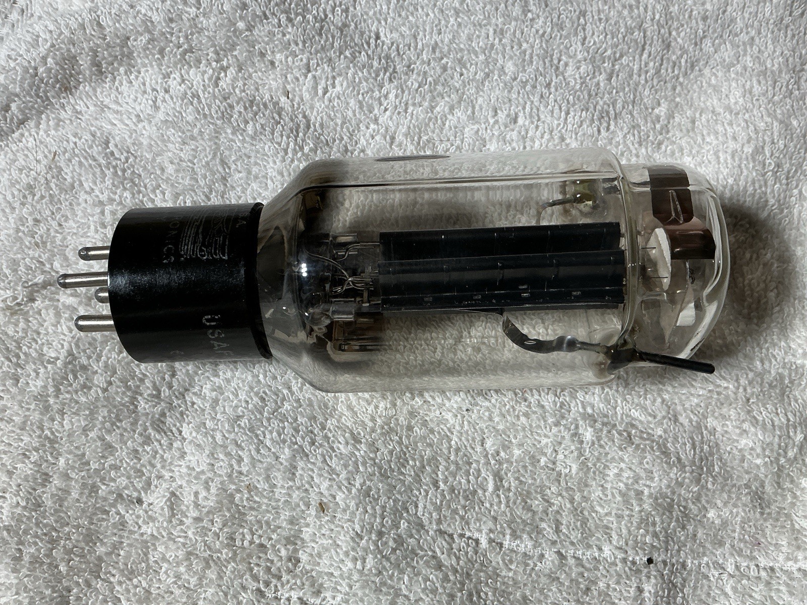1956 UNITED USAF-596 RECTIFIER TUBE NOS BLACK PLATE 5U4G WE 274B 5U4 5AR4 GZ34