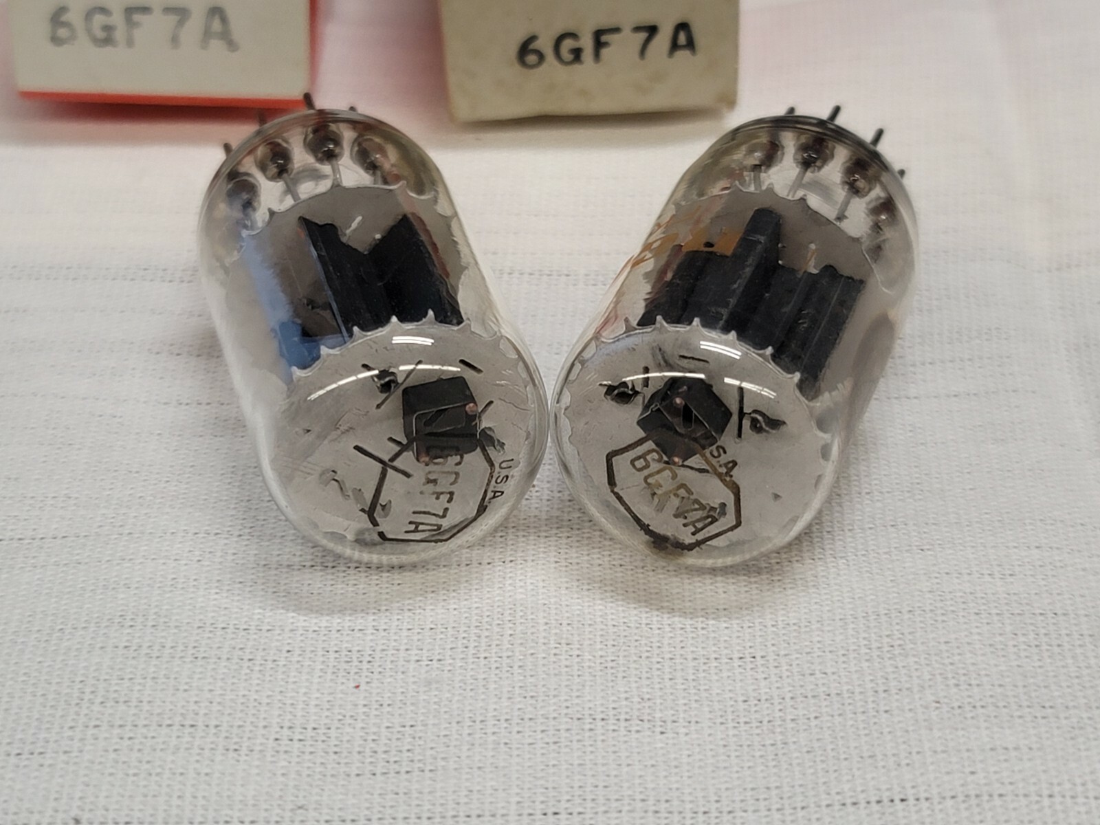RCA 6GF7A Vacuum Tv Radio Amplifier Power Tube Compactron Dual Triode PAIR