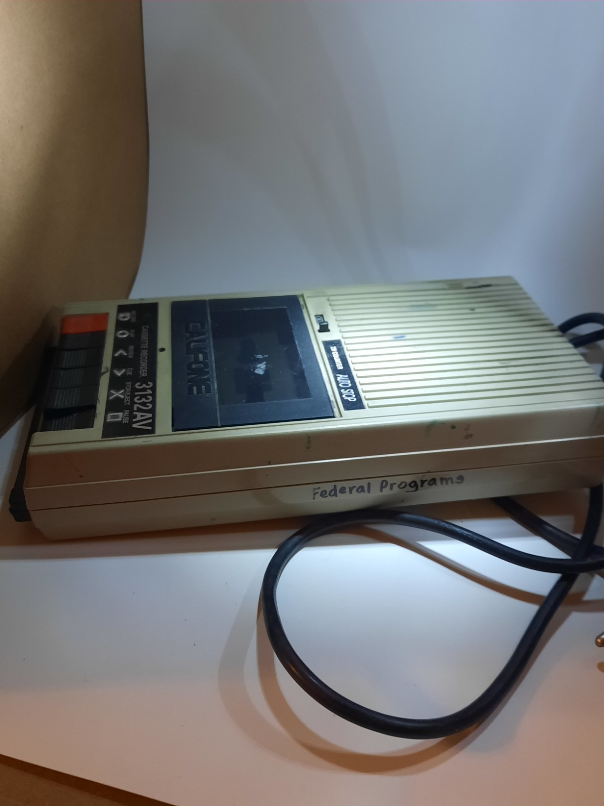 Califone 3132AV Vintage Cassette Recorder Player + Hendrix Tape + 2 New Blanks