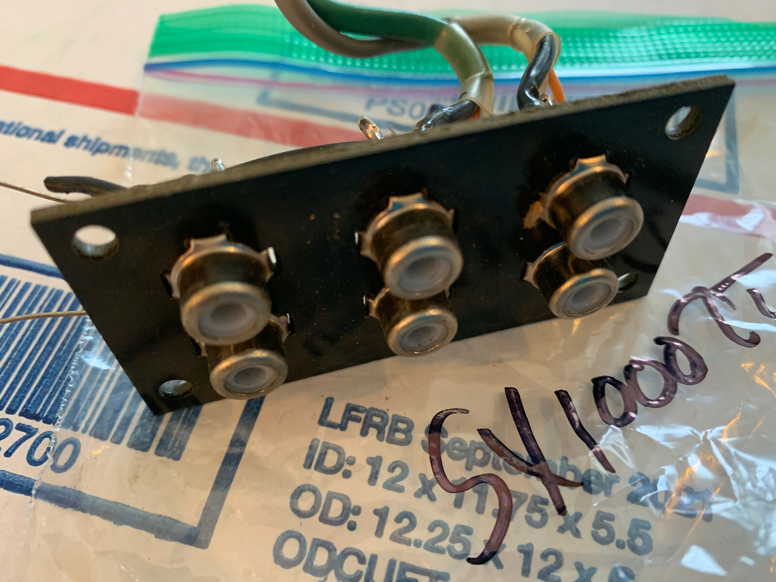 Pioneer SX-1000TW Stereo Receiver Parting Out RCA Jacks