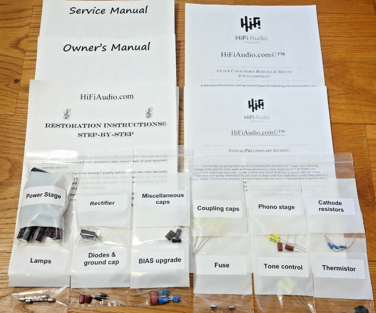 Fisher 500B receiver restoration recap repair service rebuild kit fix capacitor