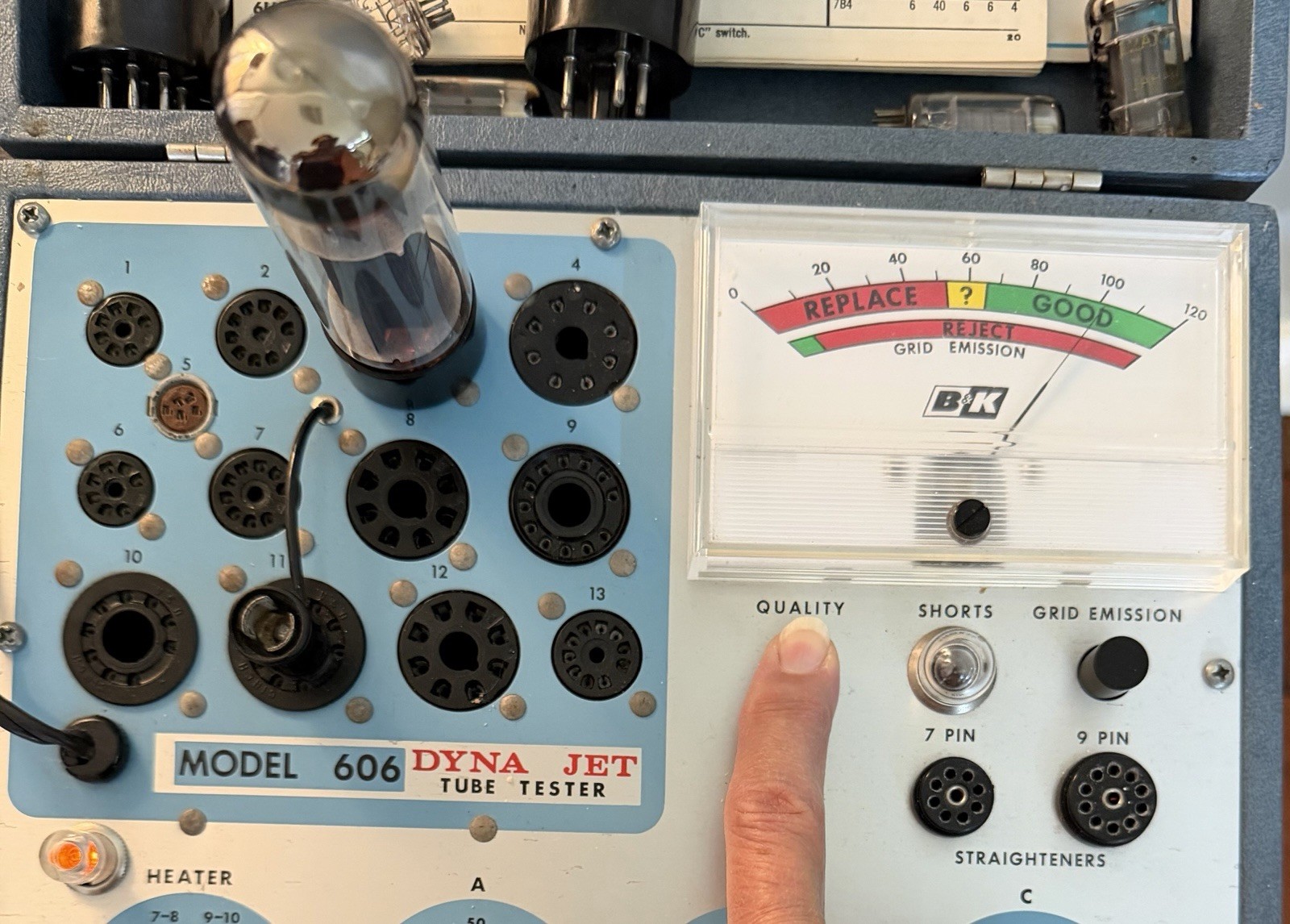 Matched Current Pair Matsushita EL34/6CA7 Tubes One Labeled Sylvania Test Strong