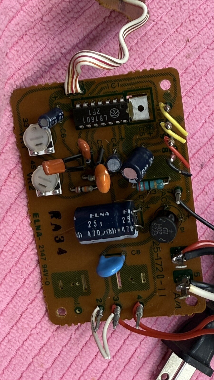 Kenwood KD-22R Turnable & Others AC DC TRANSFORMER SPEED CONTROLLER POWER CABLE