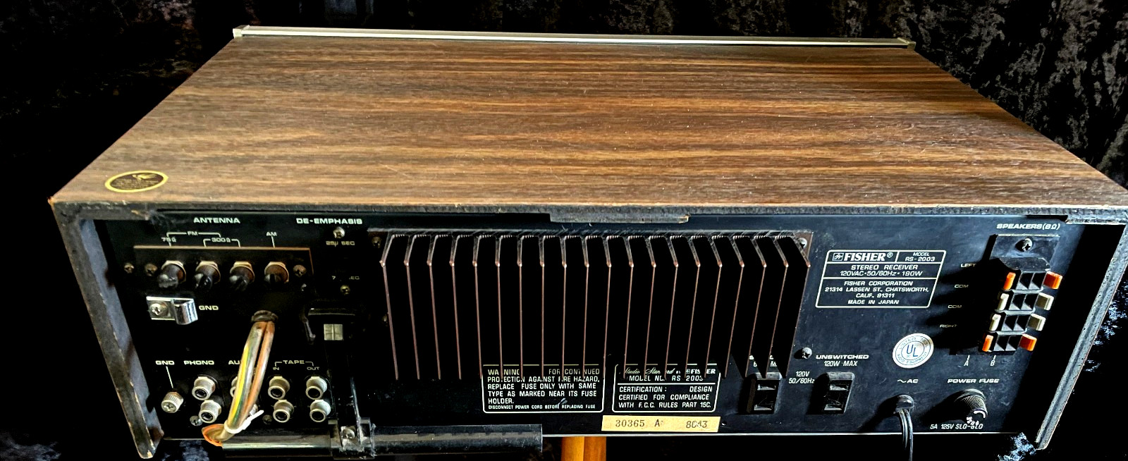 Vintage Fisher Studio Standard Receiver Stereo RS-2003