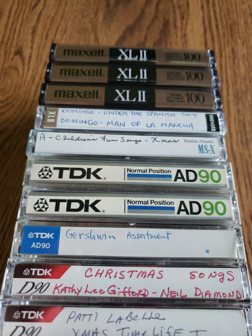 Lot Of 11 Gently Used Blank Cassette Tapes Maxell XLII, TDK AD90, TDK D90 VGC