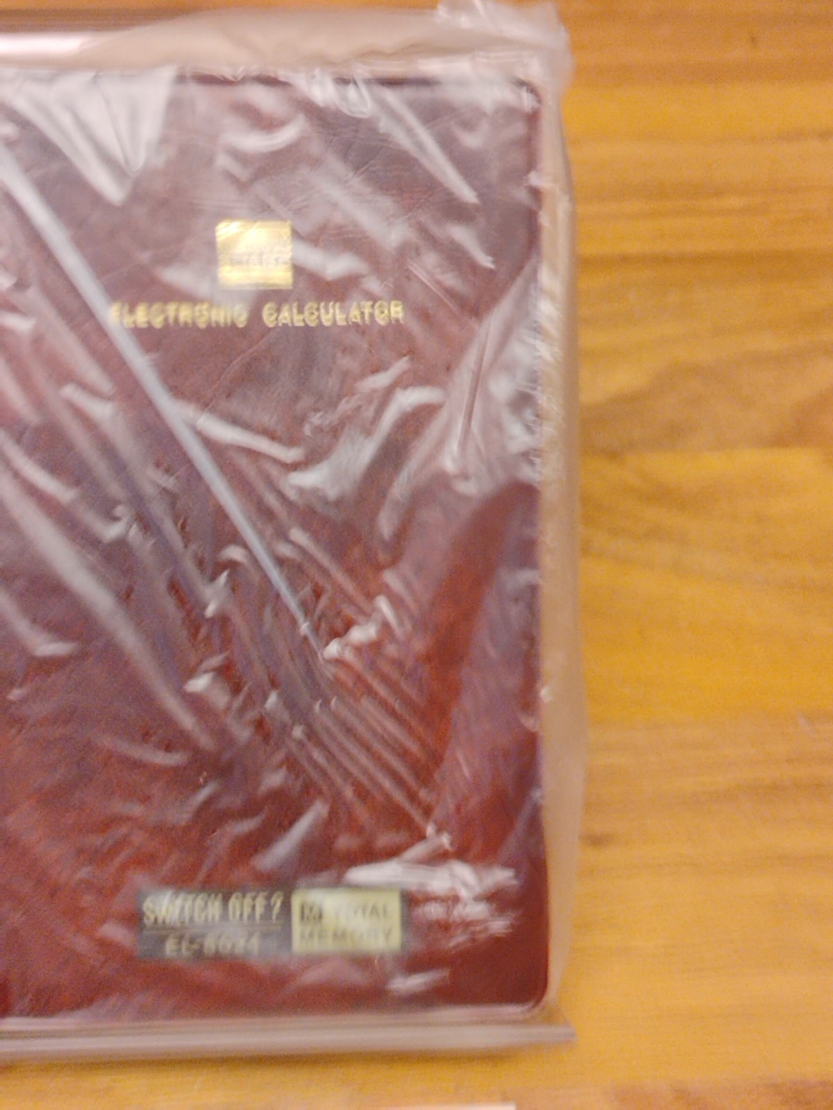 Vintage 1974 Sharp Calculator EL-8024 Leather Case, Manual, Box -Never Used READ