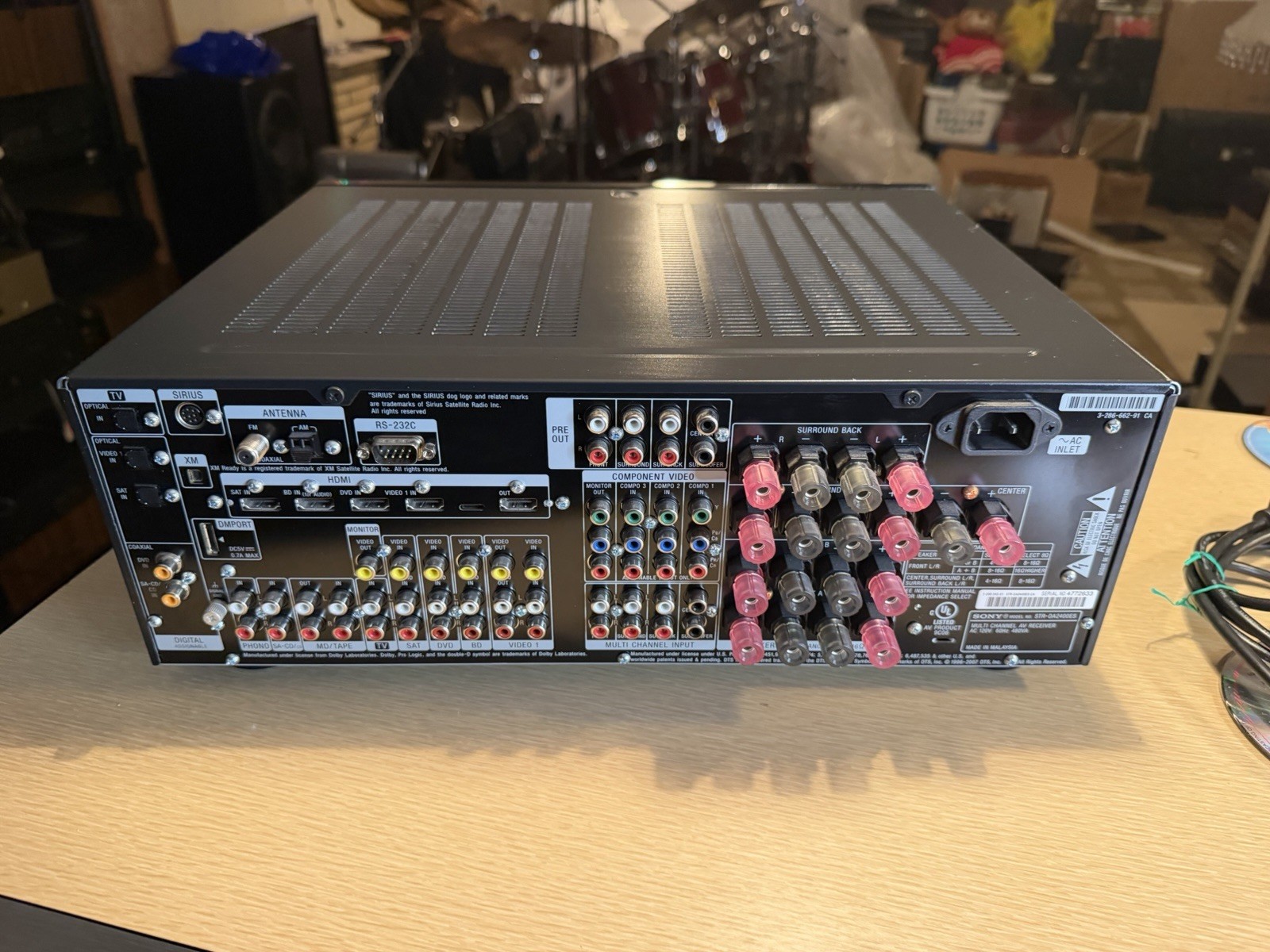 Sony STR-DA2400ES AV Receiver 7.1 Channel Surround Sound Amplifier Fresh Service