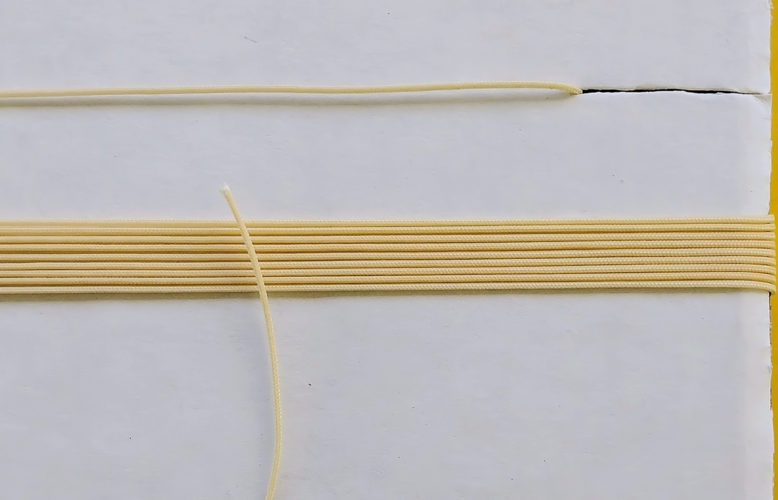 12-ft Braided Dial Cord String for Vintage Tube Radio Tuner 0.032″(0.8mm) Yellow